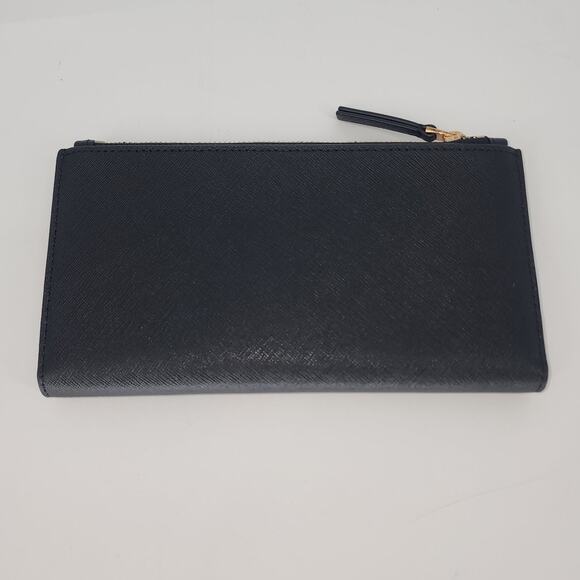 Tory Burch Emerson Black Saffiano Leather Wallet - Picture 2 of 7